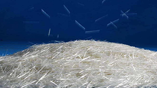 How are the USES of road polyester fibers represented?